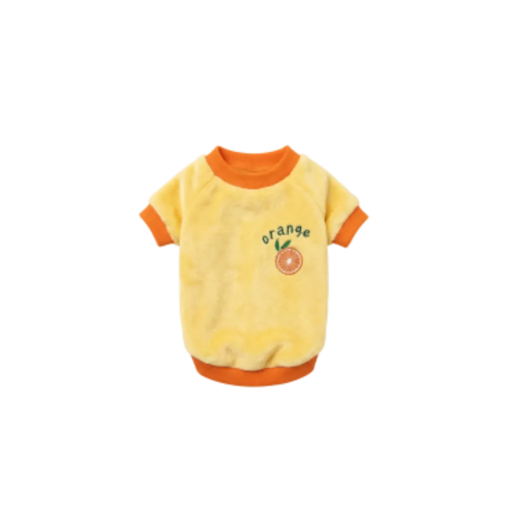 Orange Pet Winter Shirt (S)