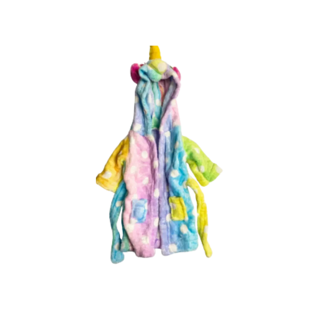 Unicorn Bathrobe Costume For Pets - Rainbow