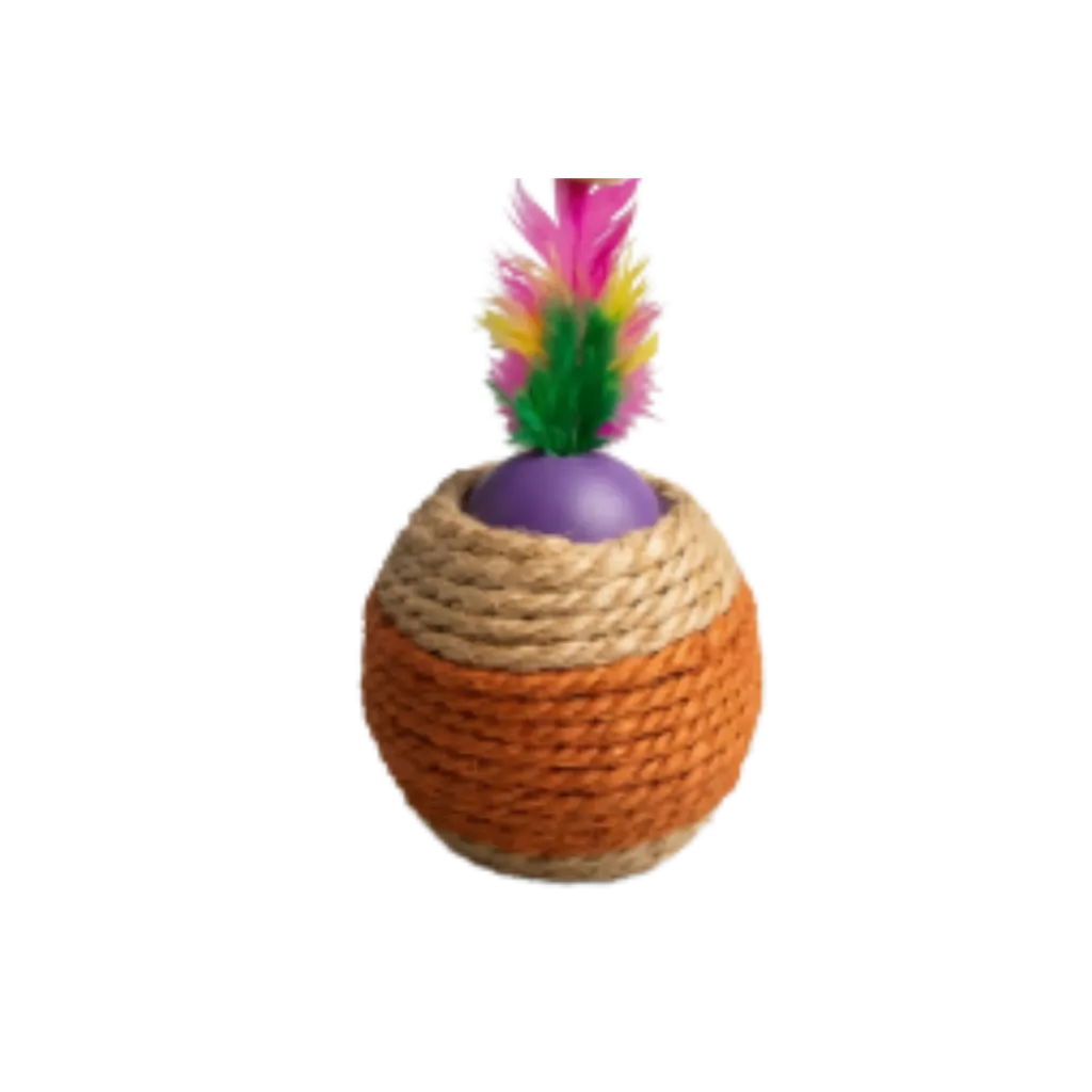 Double Hole Rope Ball for Cats