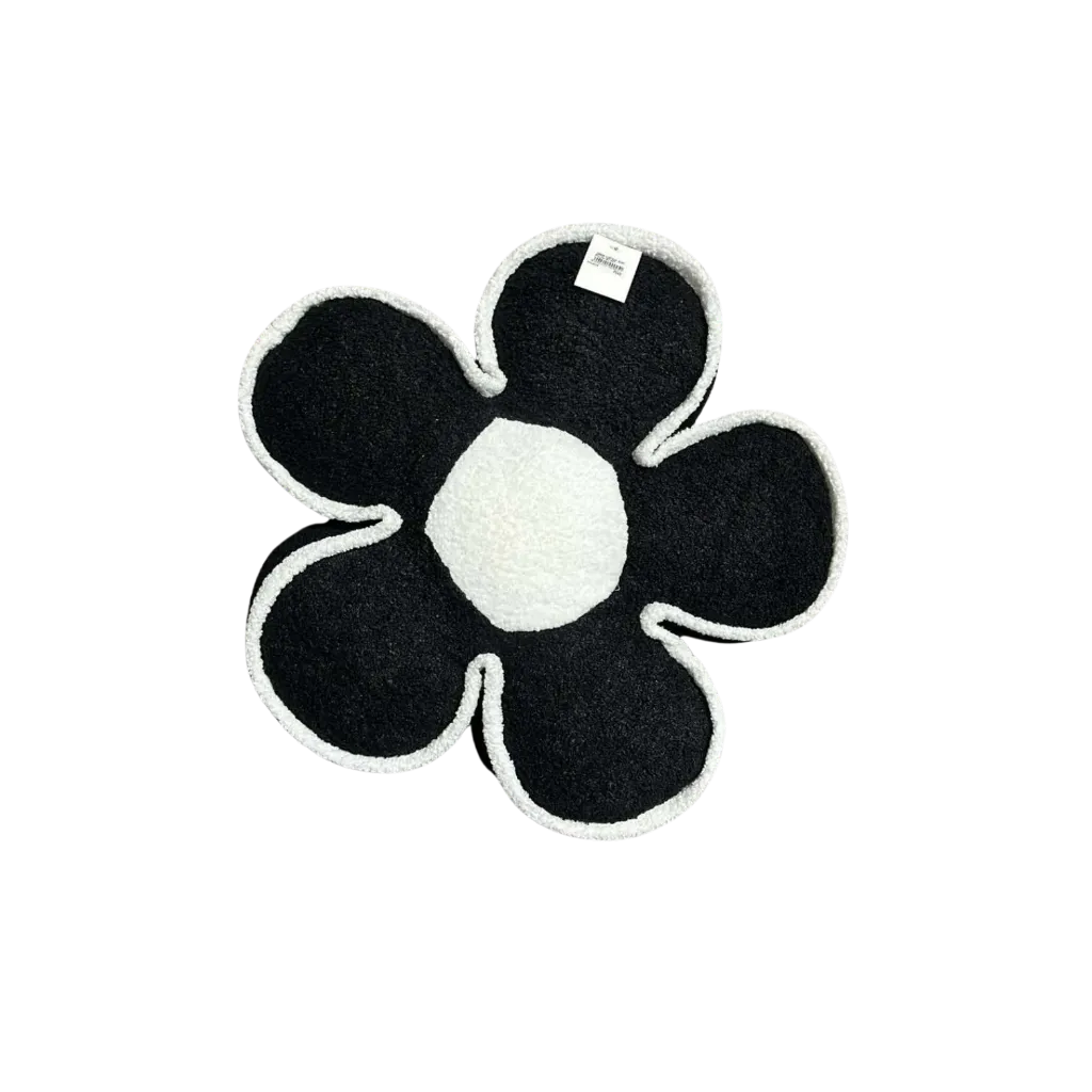 Plush Flower Throw Pillow