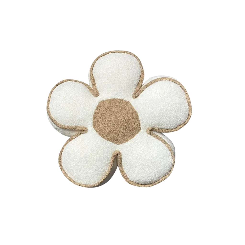 Plush Flower Throw Pillow