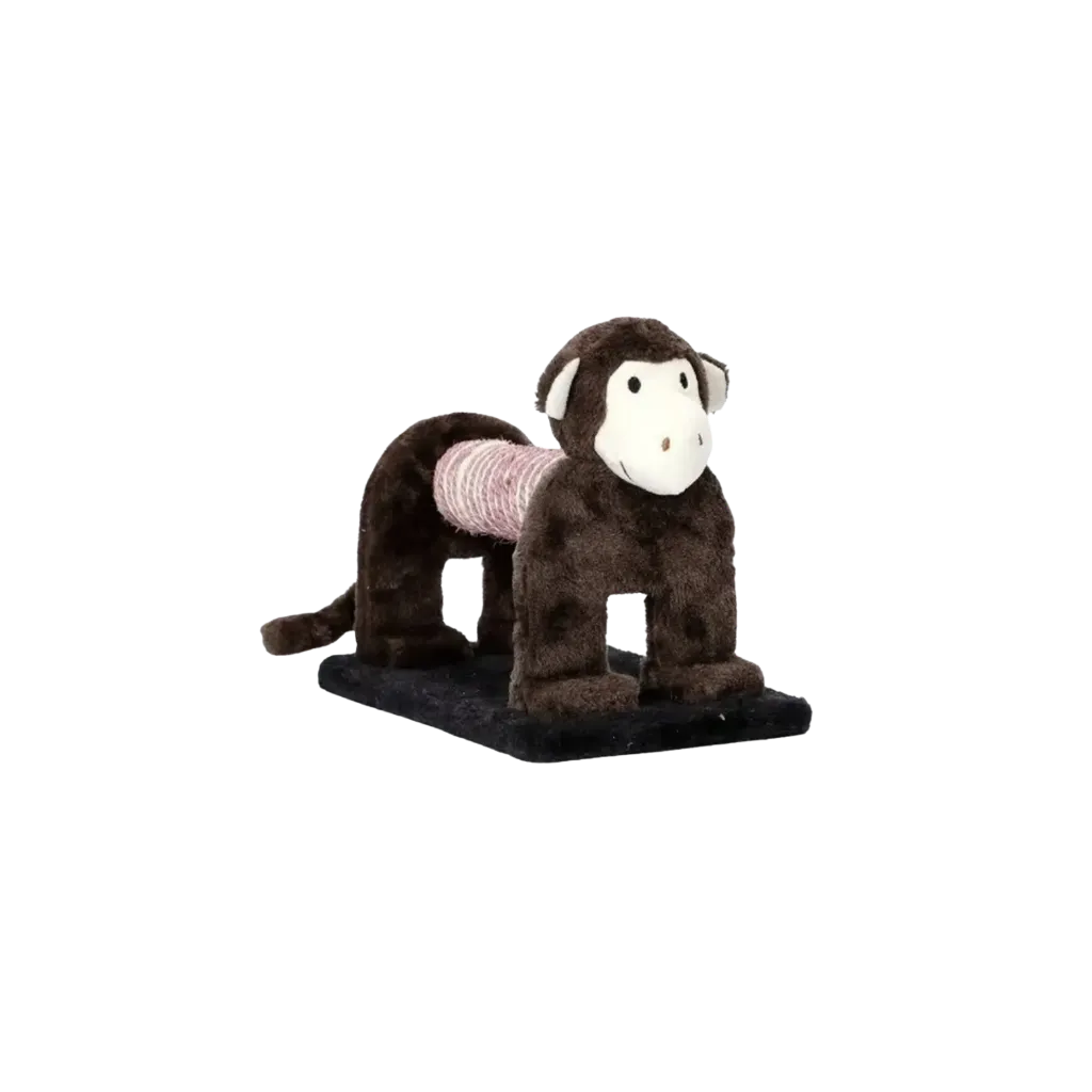 Monkey-Shaped Scratching Post Toy For Cat