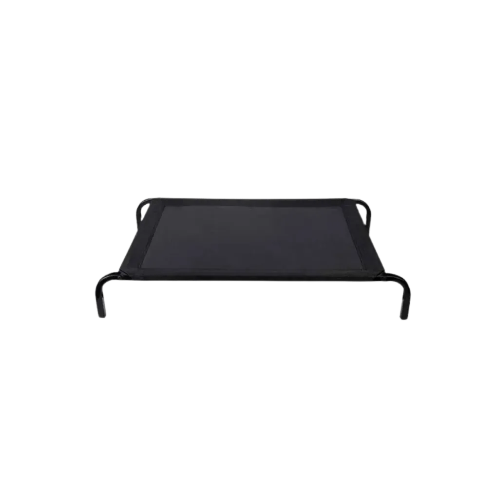 Black Elevated Pet Bed Washable - Large