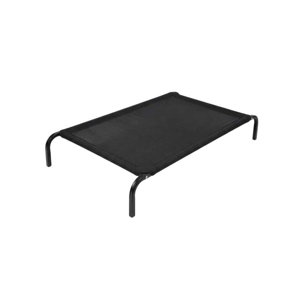 Black Elevated Pet Bed Washable - Large