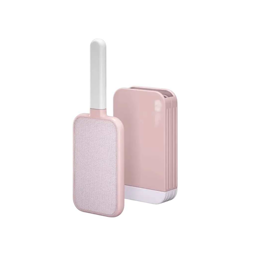 Double-Sided Pink Lint Brushes Cleaning Tool Set