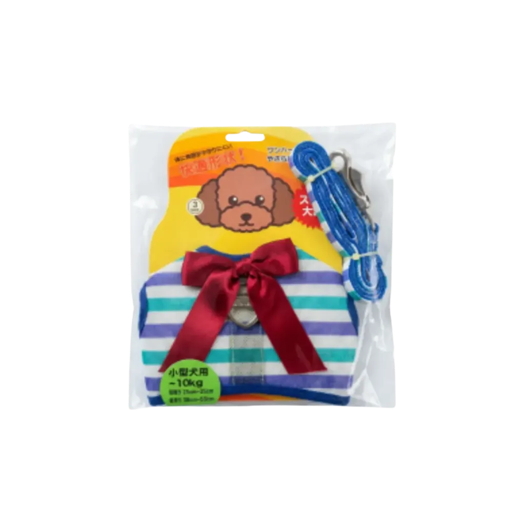 L.D.Dog Harness With Leash Set (S)
