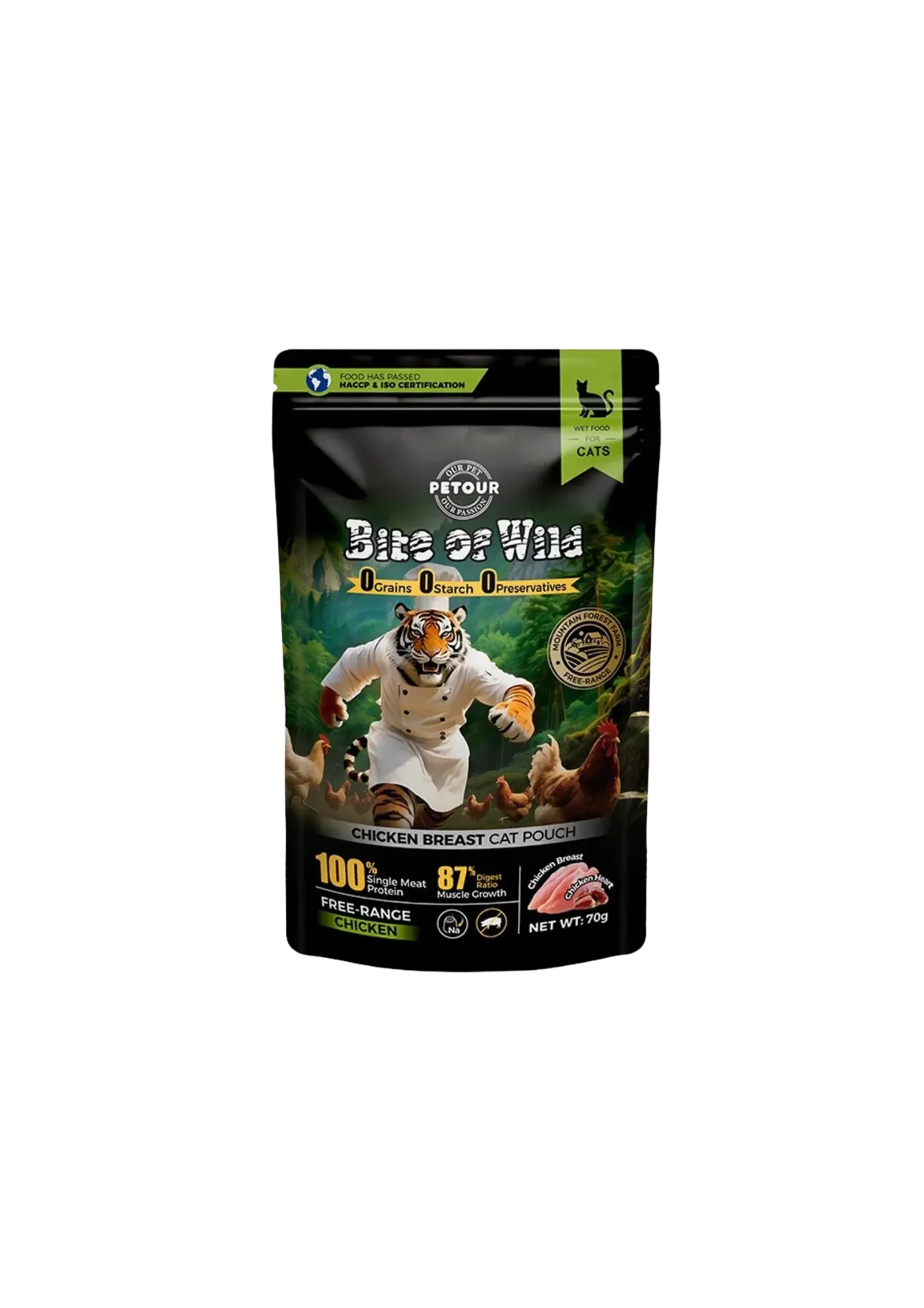 Bite of Wild Cat Pouch - 70g (Chicken Breast)