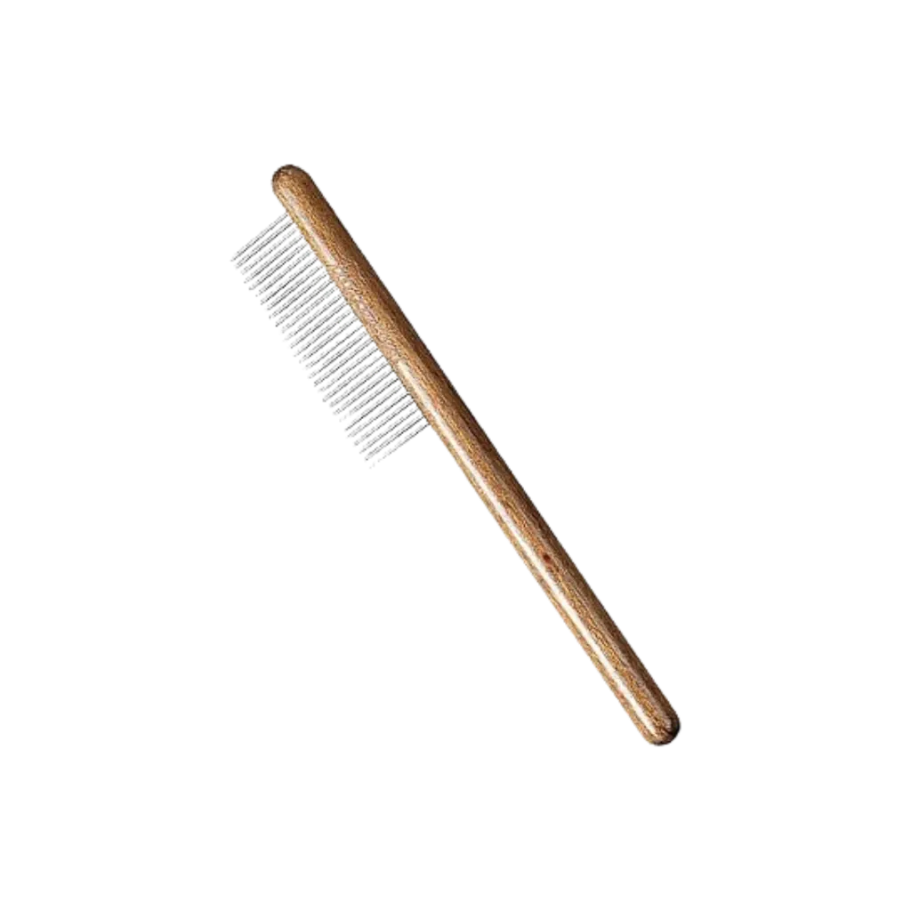 Brown Solid Wood Pet Comb