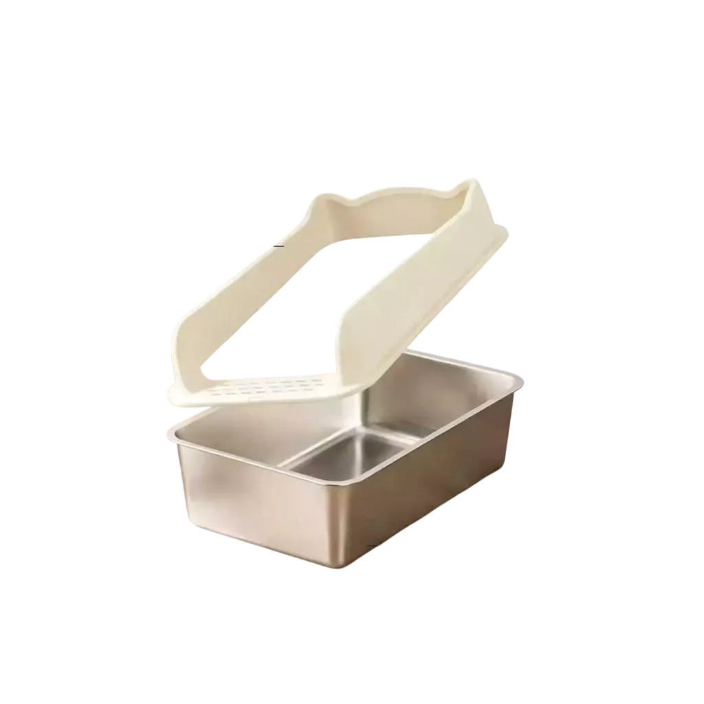Stainless Cat Litter Box - XL -60 x 40 x 30