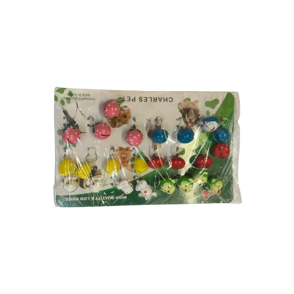 Charles Pet Jingle Bells Keychain - Assorted