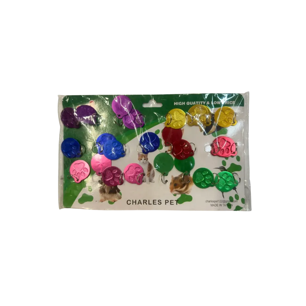 Charles Pet Paw Pendants Keychain - Assorted