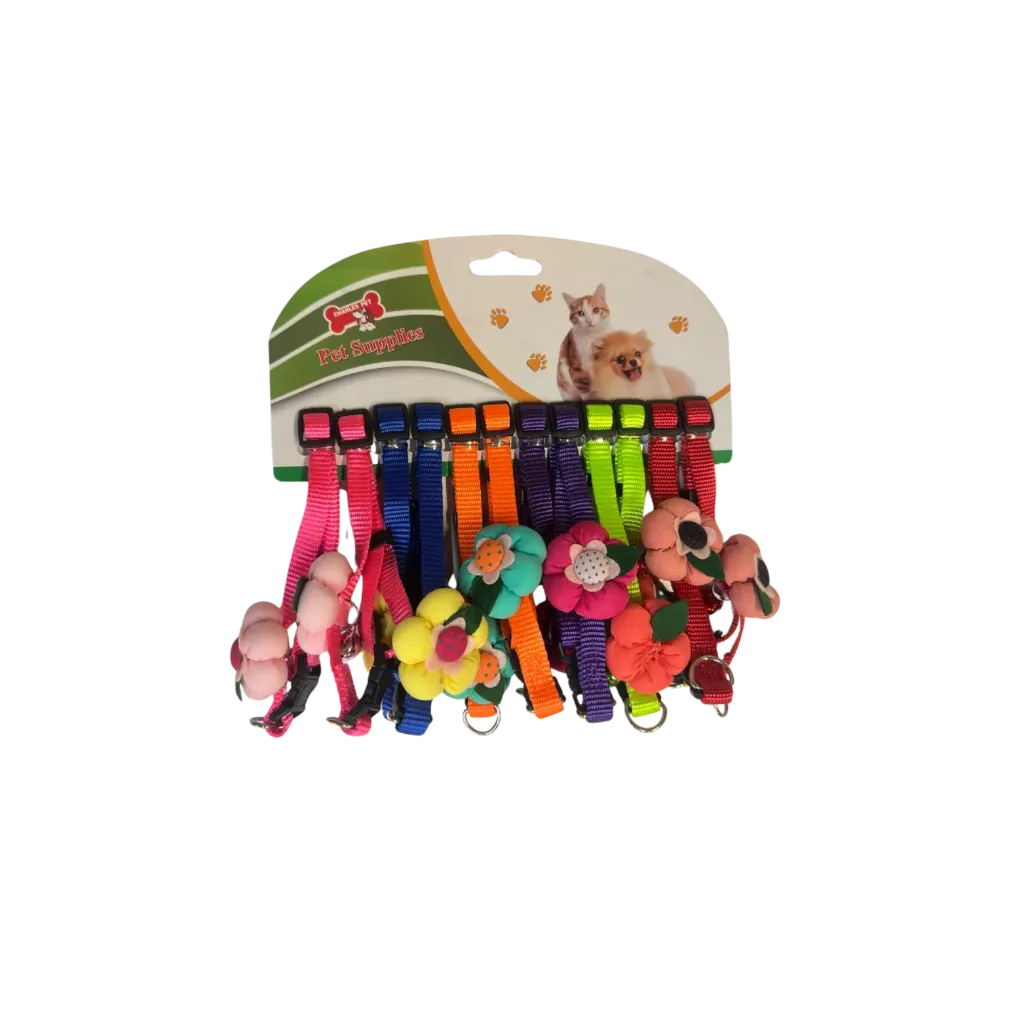 Charles Pet Fabric Flower Collar - Assorted