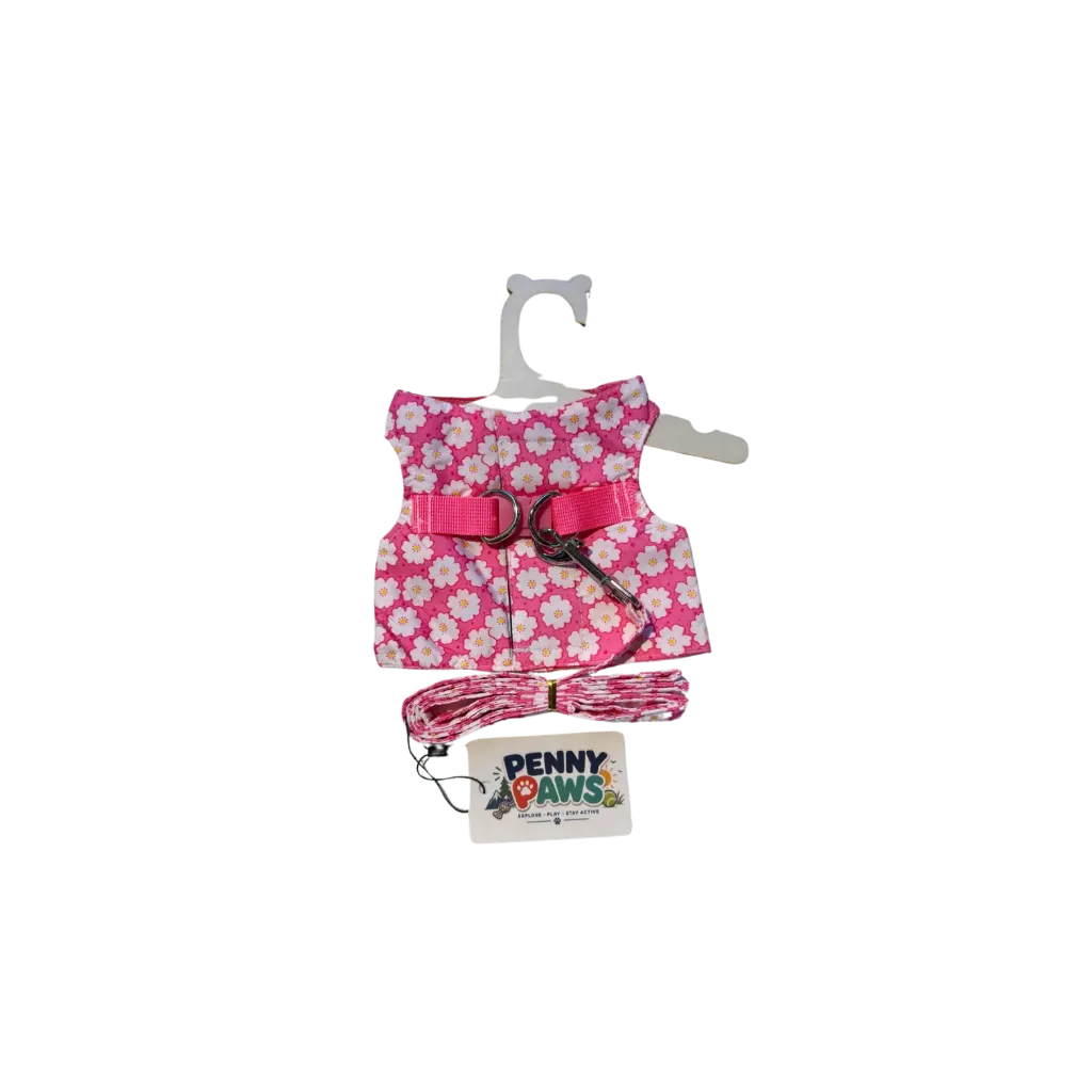 Penny Paws Pet Adjustable Harness Leash - Medium