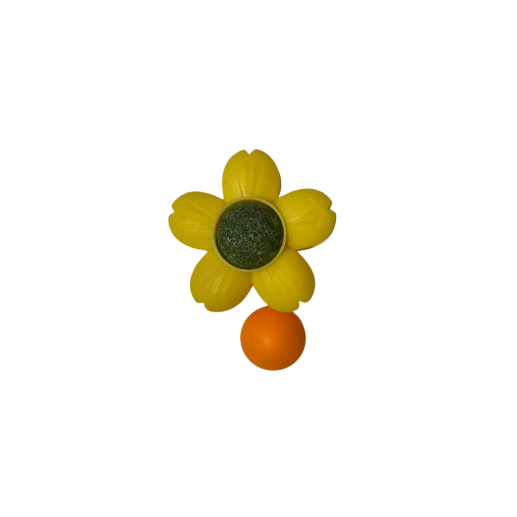Rotatable Flower Catnip Wall Ball - Assorted