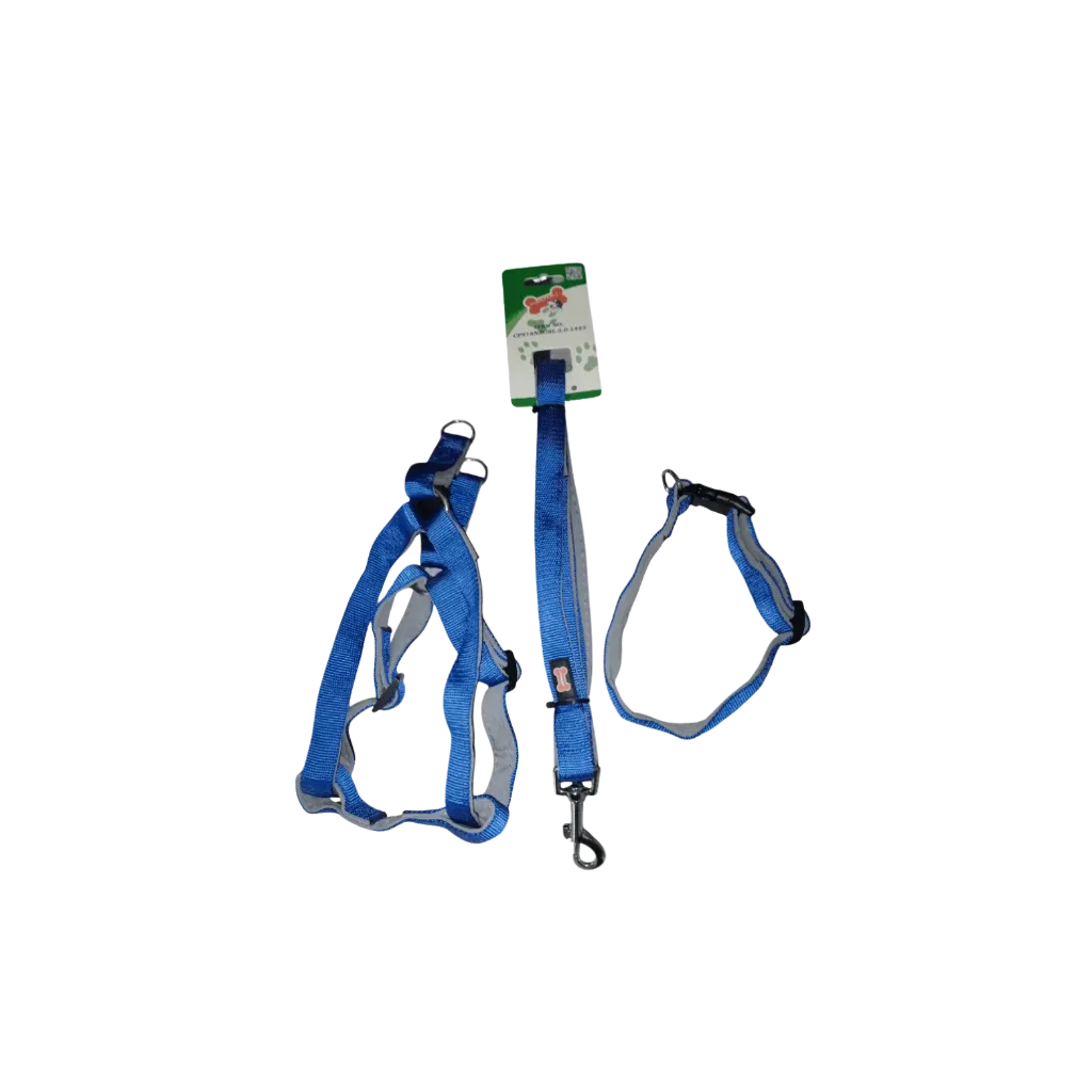 Charles Pet 3-in-1 Adjustable Harness, Leash & Collar - 1.5 Assorted