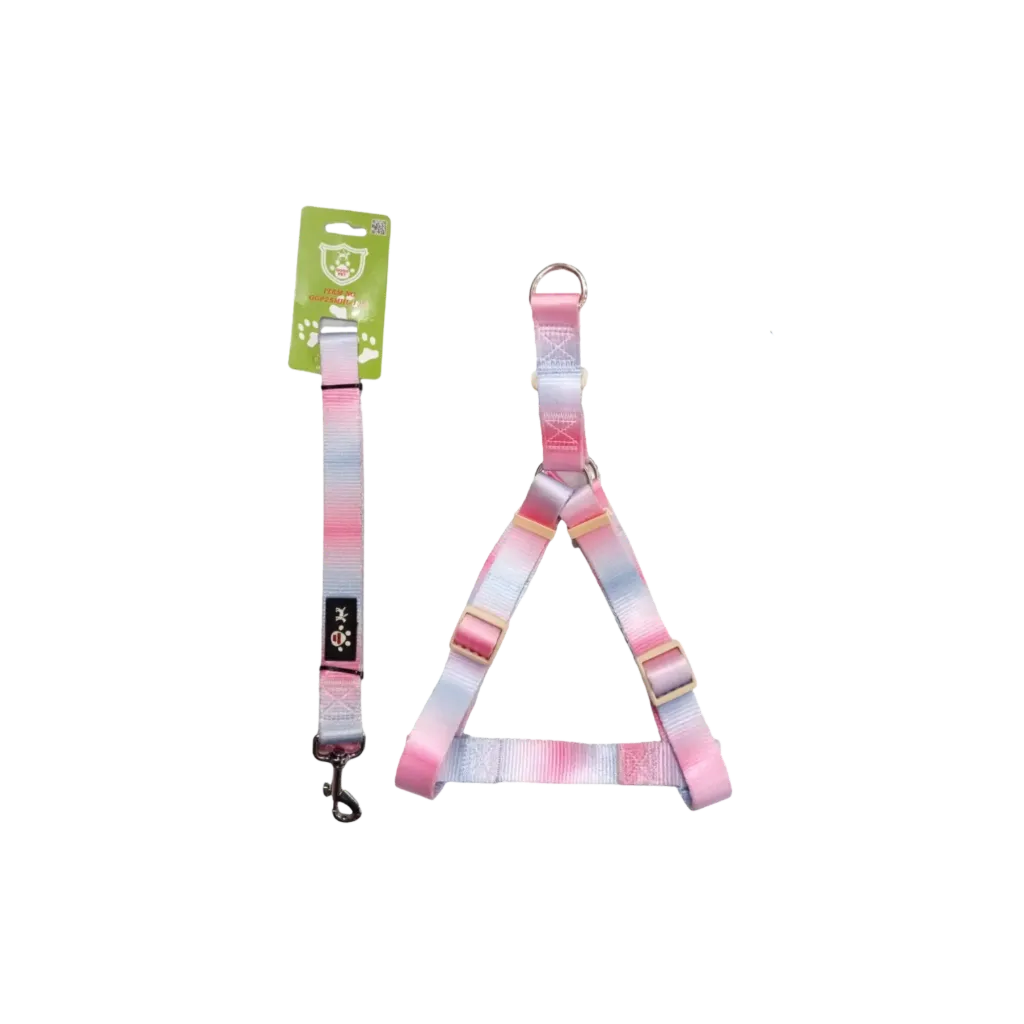 GoGo Pet Gradient Pink Harness with Leash