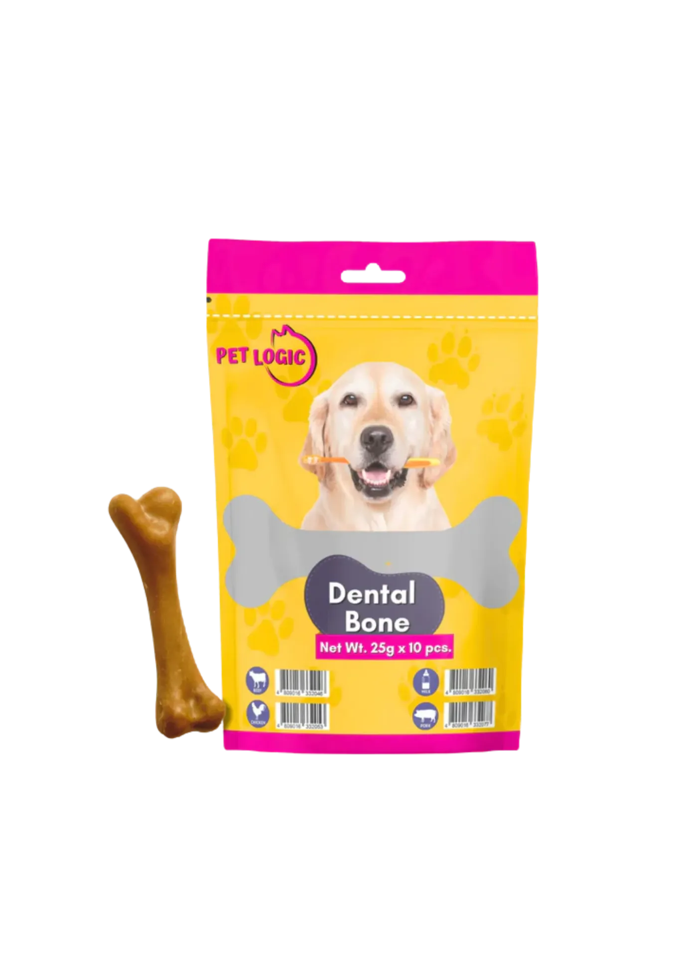 Pet Logic Dental Bone Chews - 25gx10