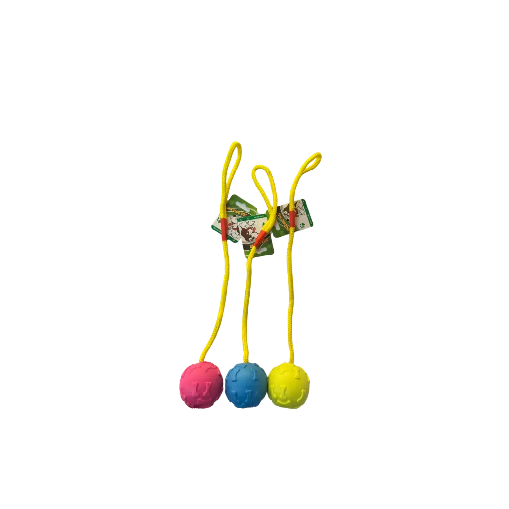 Charles Pet Rope-Rubber Ball