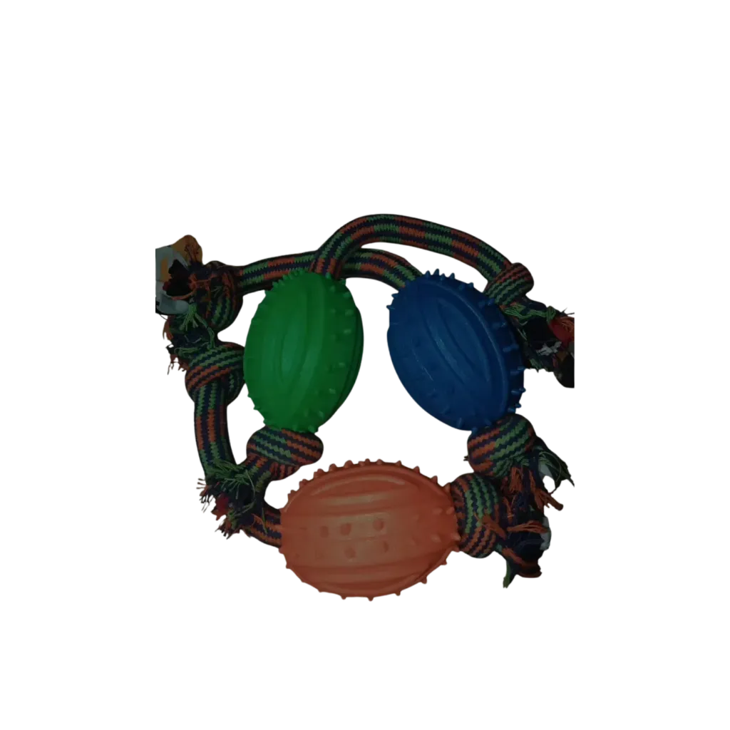 Petco Rope Rugby Ball Dog Toy