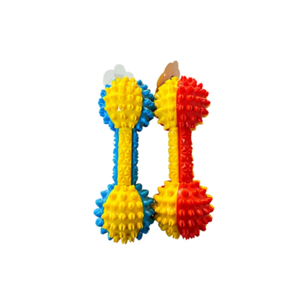 Charles Pet Spiky Rubber Dumbbell Dog Chew