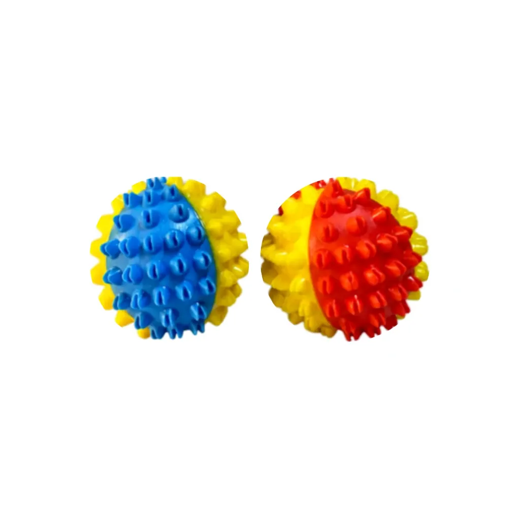 Penny Paws Spiky Rubber Ball Dog Toy