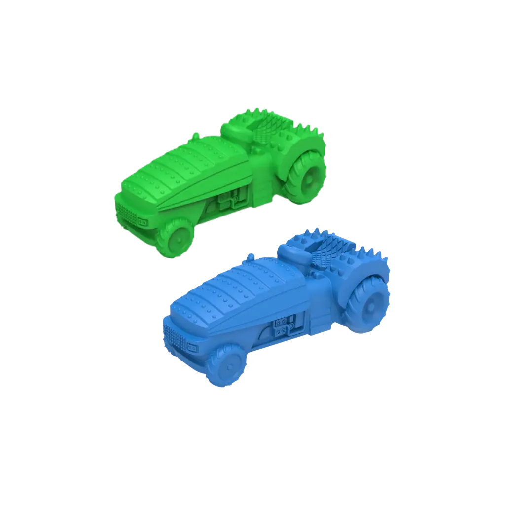Durable Rubber Tractor Dog Toy