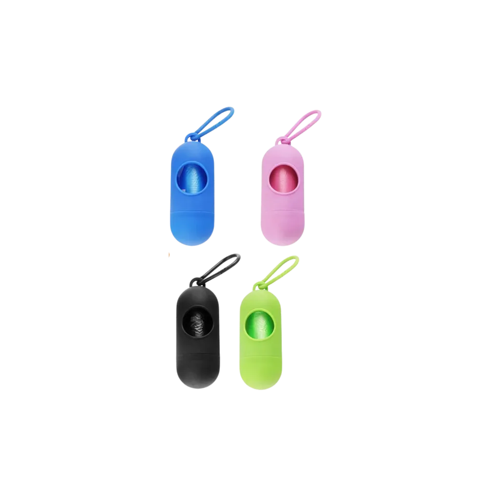Mew Pet 2-in-1 Plastic Poop Bag Dispenser - Assorted