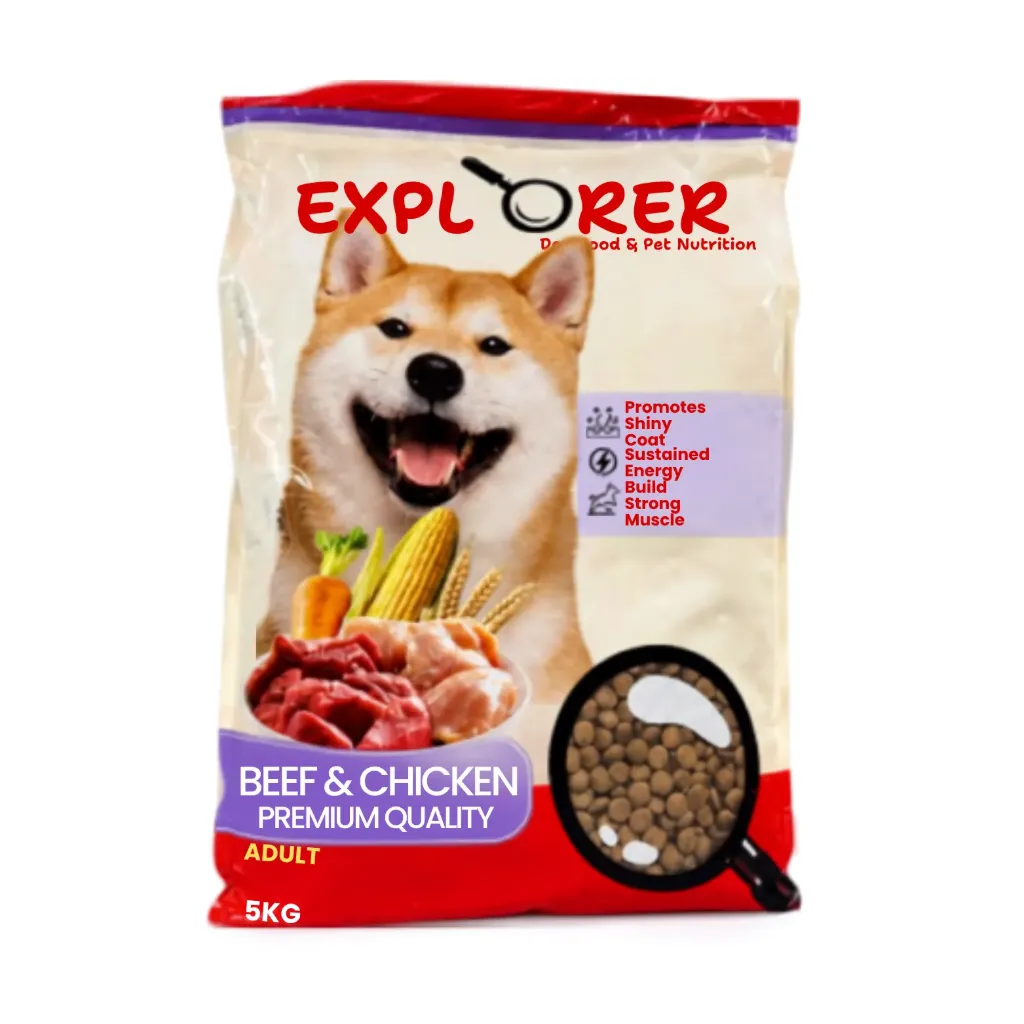 Explorer Dry Adult Dog Food Beef & Chicken – 5kg