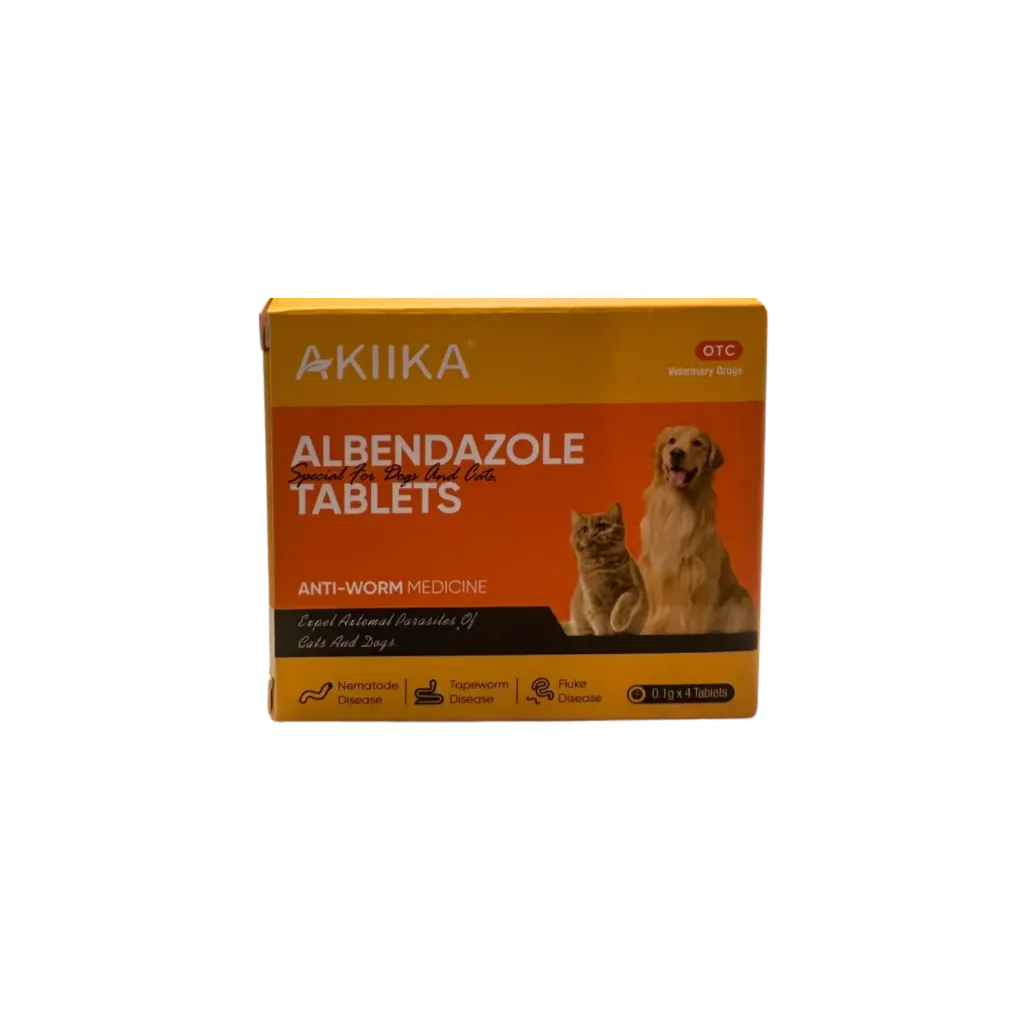 Akiika Albendazole Tablets - 0.1gx4