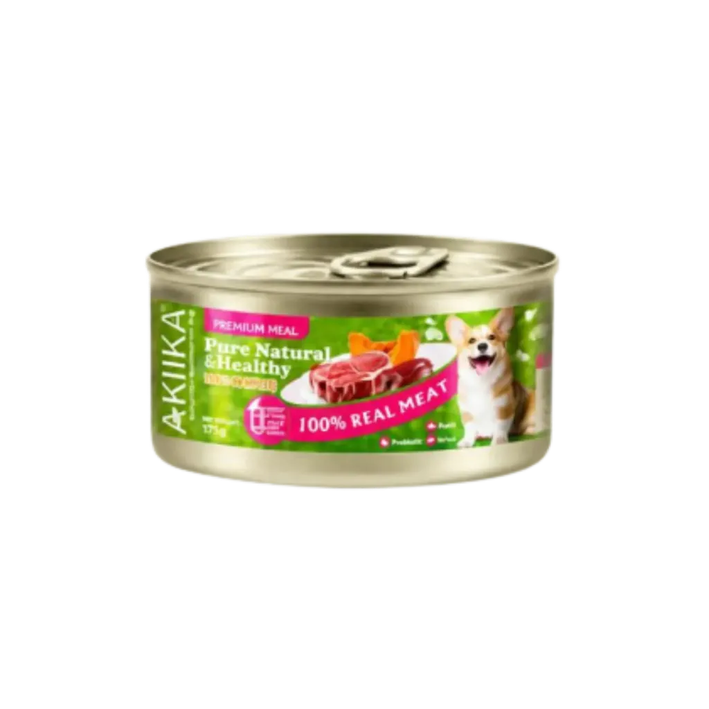 Akiika Real Meat Canned Dog Food – 170g (Beef)