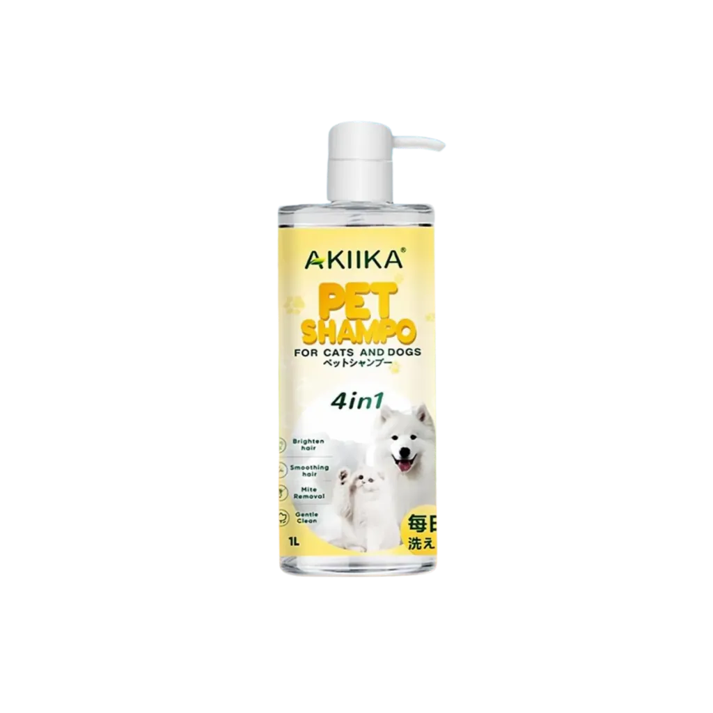 Akiika 4-in-1 Pet Shampoo For Cats and Dogs - 1L