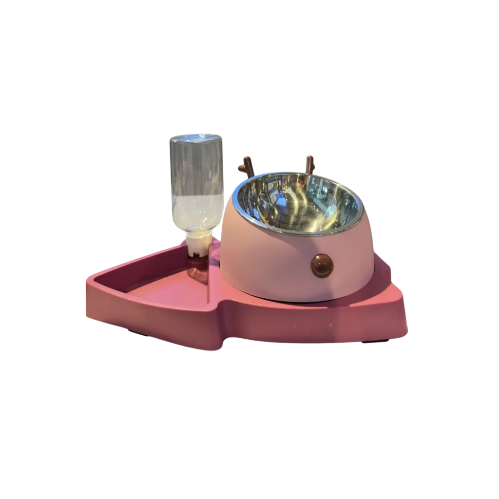 Reindeer Automatic Slow-Feed Pet Feeder Set