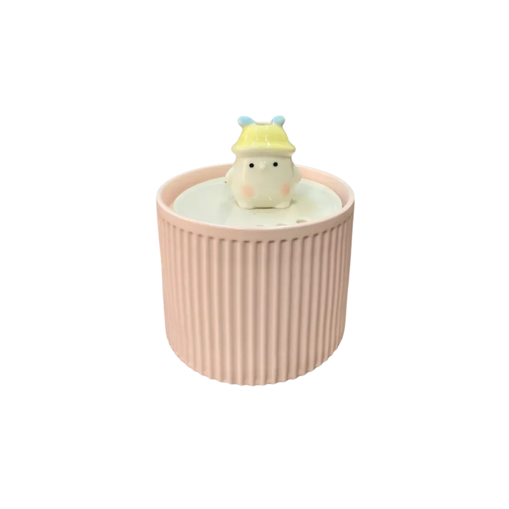 Ceramic Automatic Pet Water Fountain- Pink