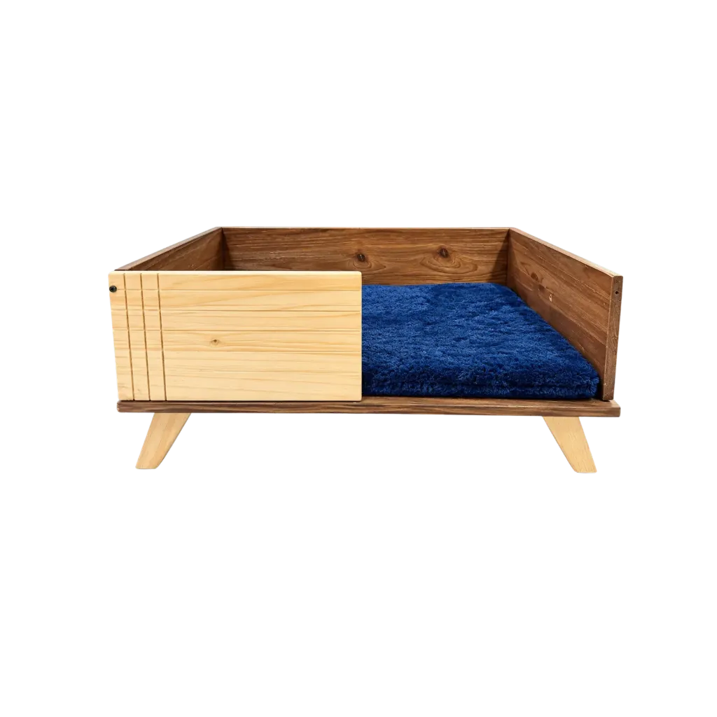 Modern Wooden Pet Bed - W24"Hx11"Lx16