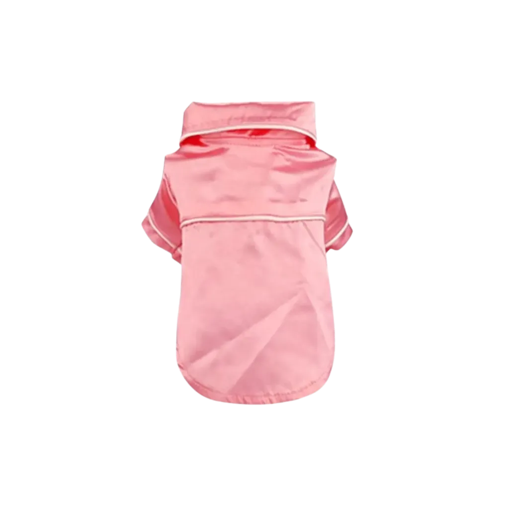 Pet Pajama Shirt With Snap Buttons - Rose Gold