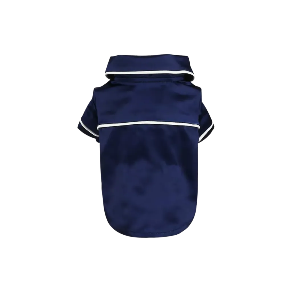 Pet Pajama Shirt With Snap Buttons - Blue (S)
