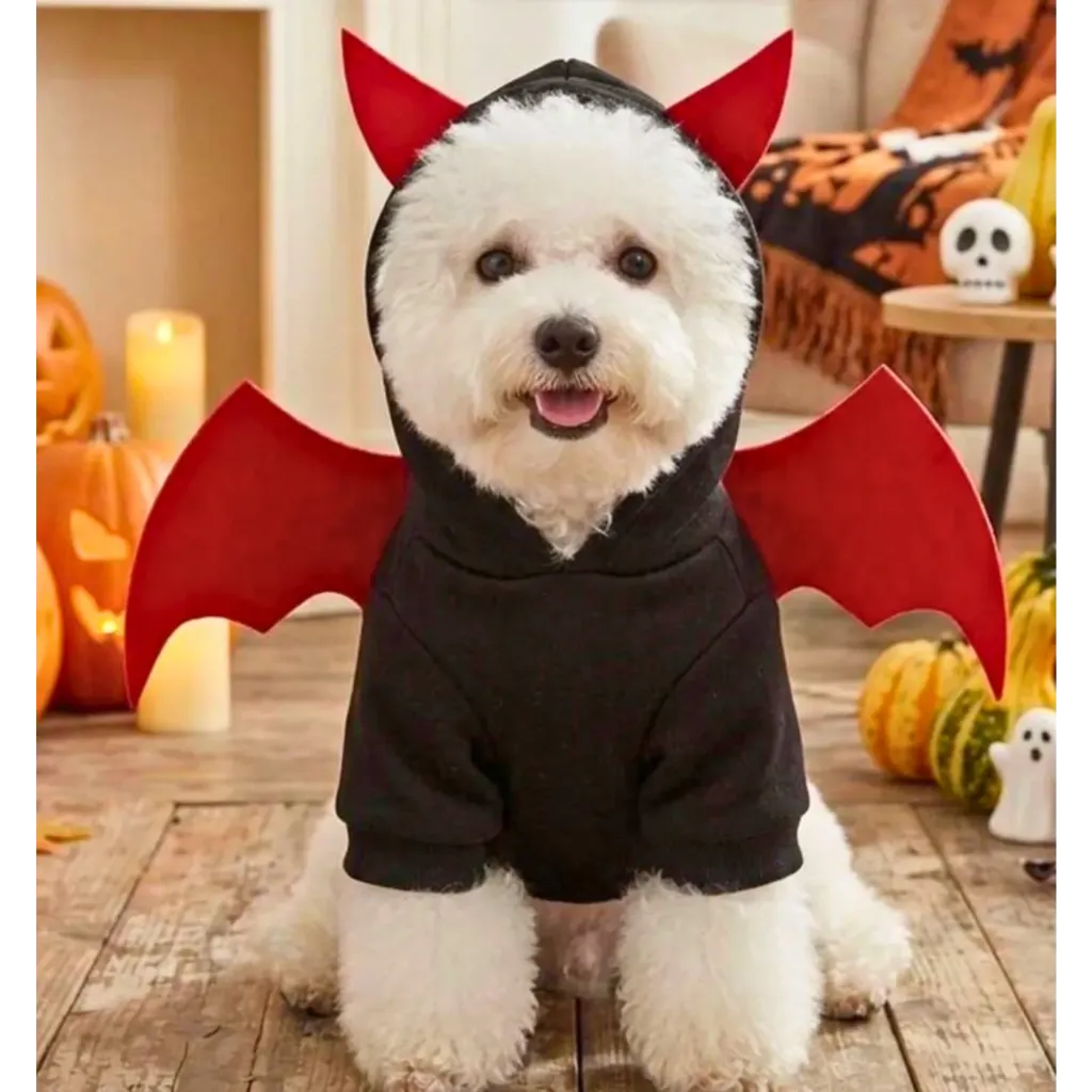 Pet Black Devil Horns Halloween Costume