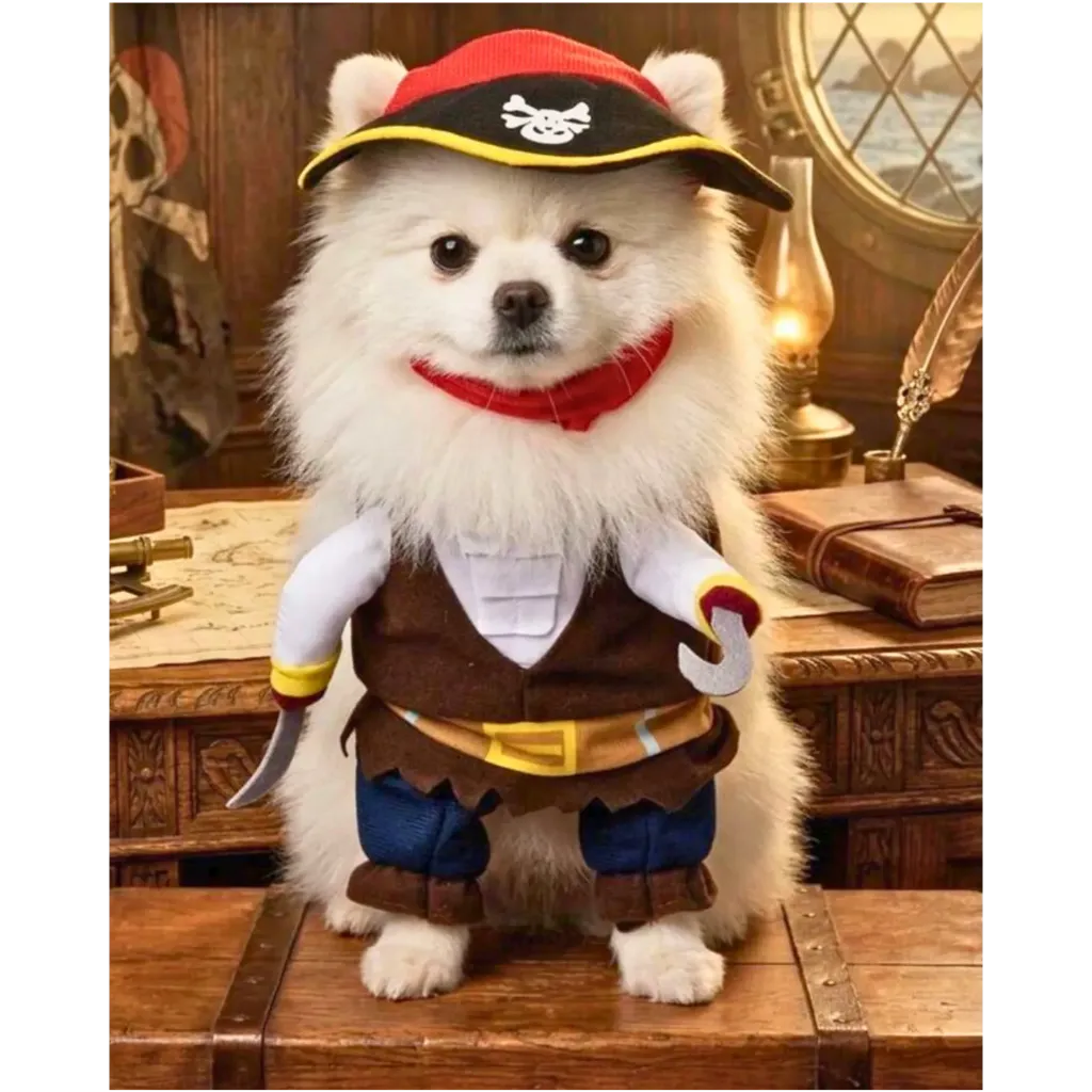 Pet Pirate Halloween Costume (M)