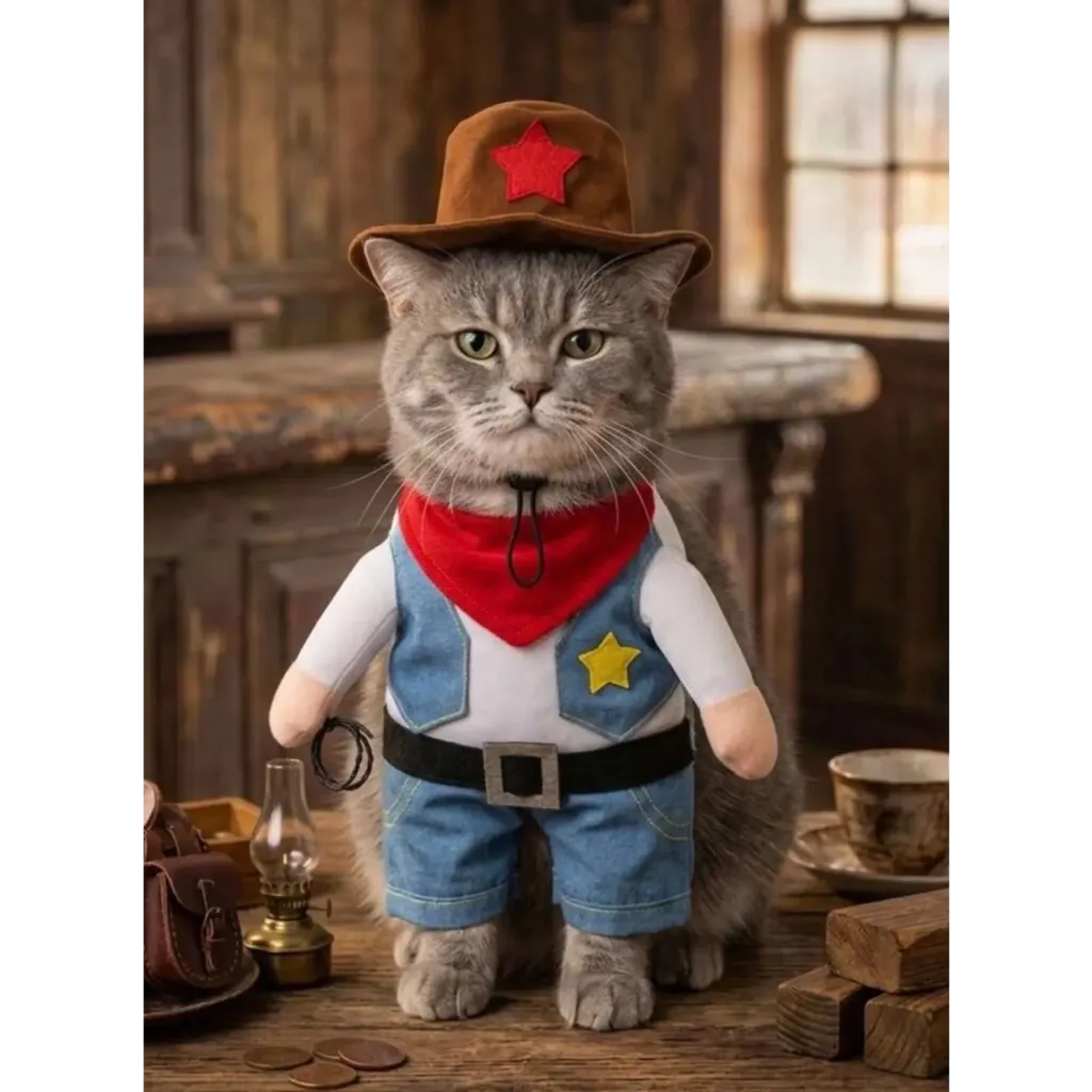 Cowboy Halloween Costume For Pets