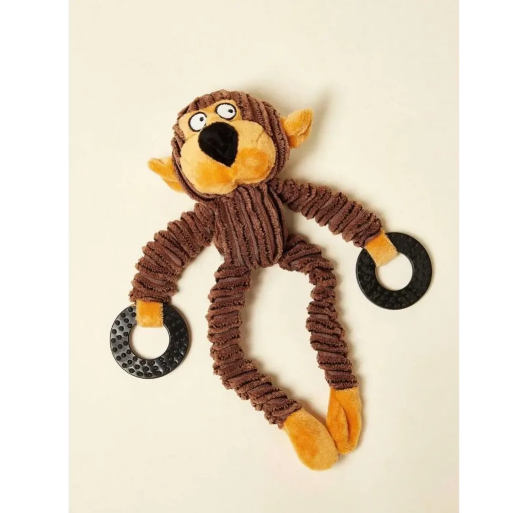 Penny Paws Cute Teething Animal Plush Dog Toy