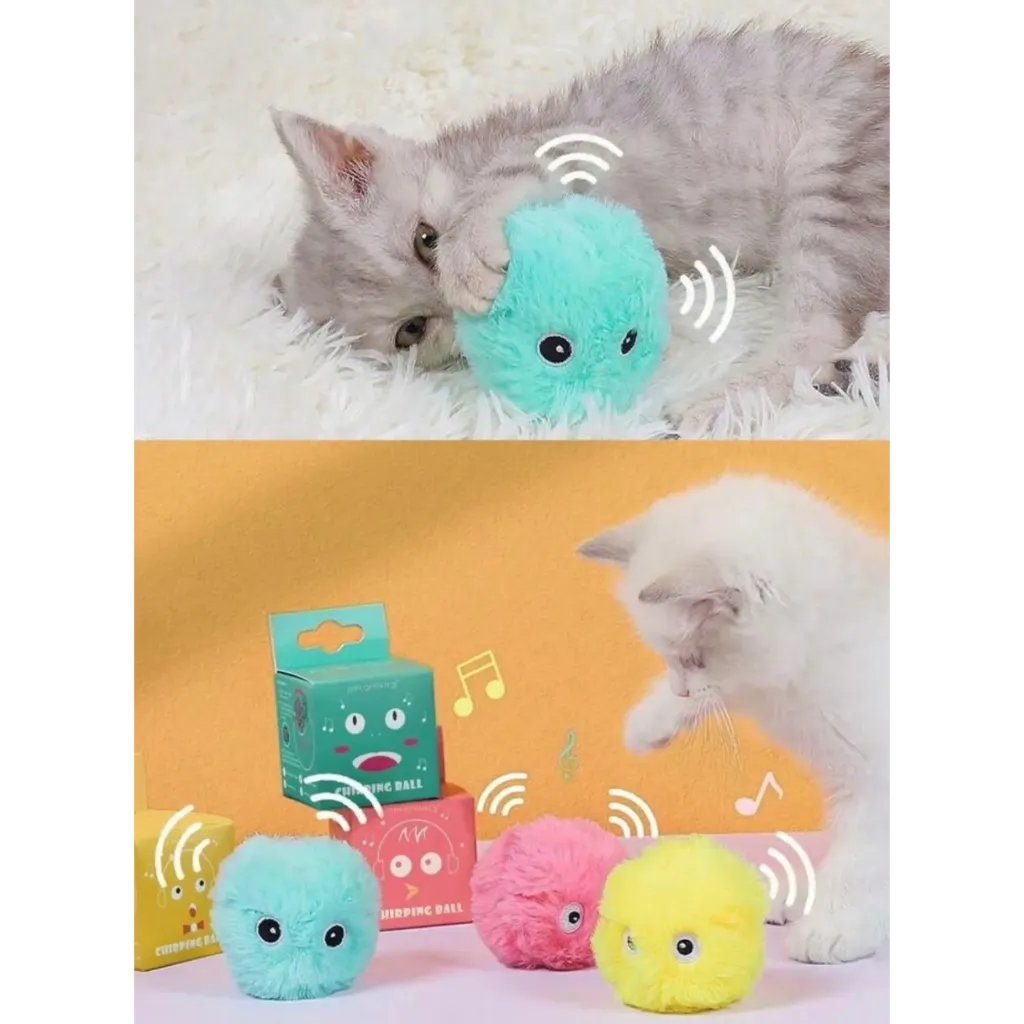 Penny Paws Chirping Ball (Blue)