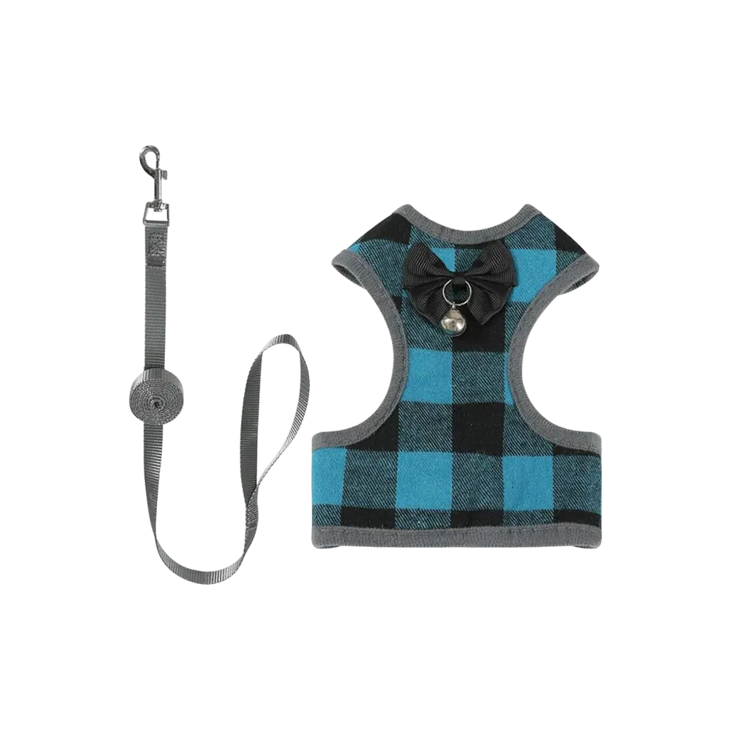 Penny Paws Pet Harness Leash w/Bell - Medium