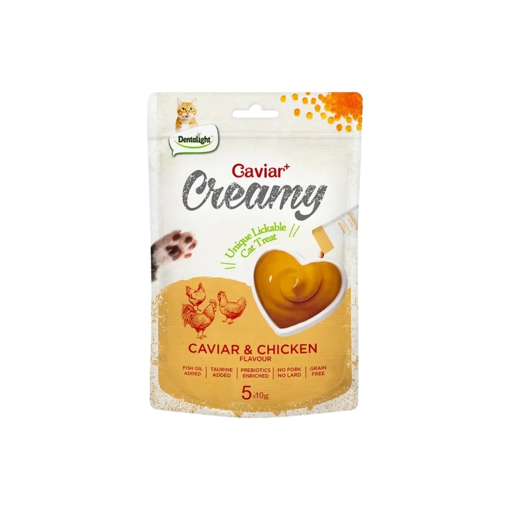 Dentalight Caviar + Creamy Cat Treat - 10g