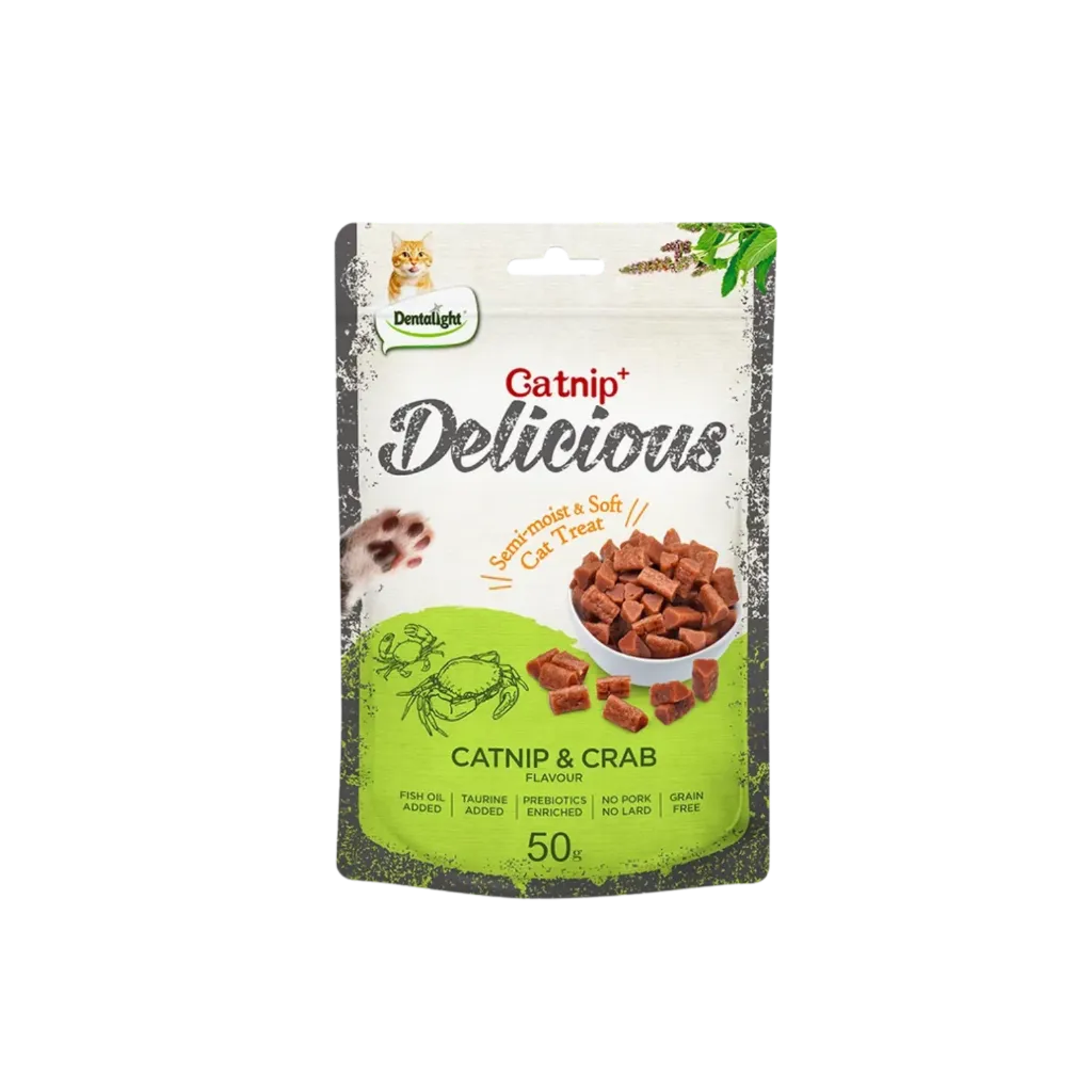 Dentalight Catnip + Delicious Cat Treat - 50g