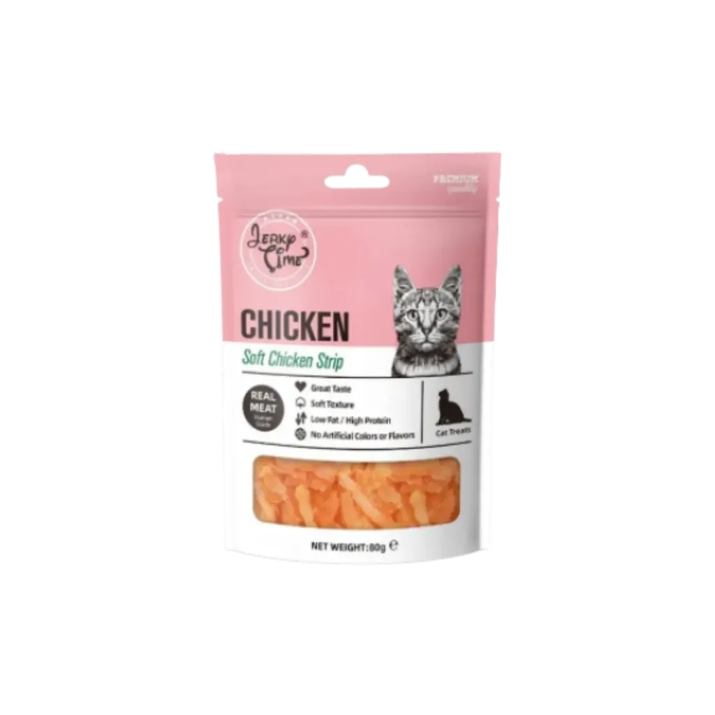 Jerky Time Chicken Real Meat Cat Treat - 80g