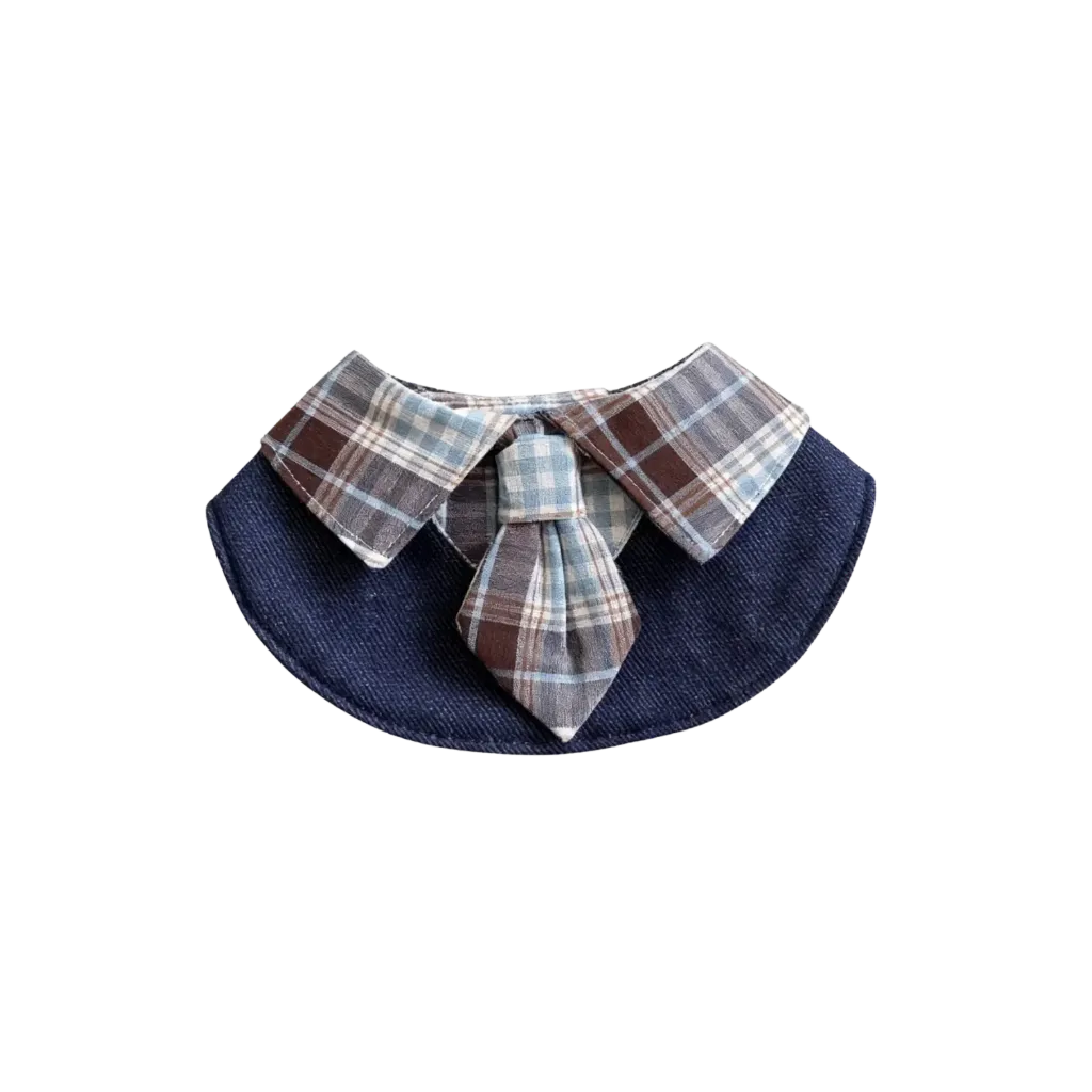 Denim Pet Scarf Triangle Bib