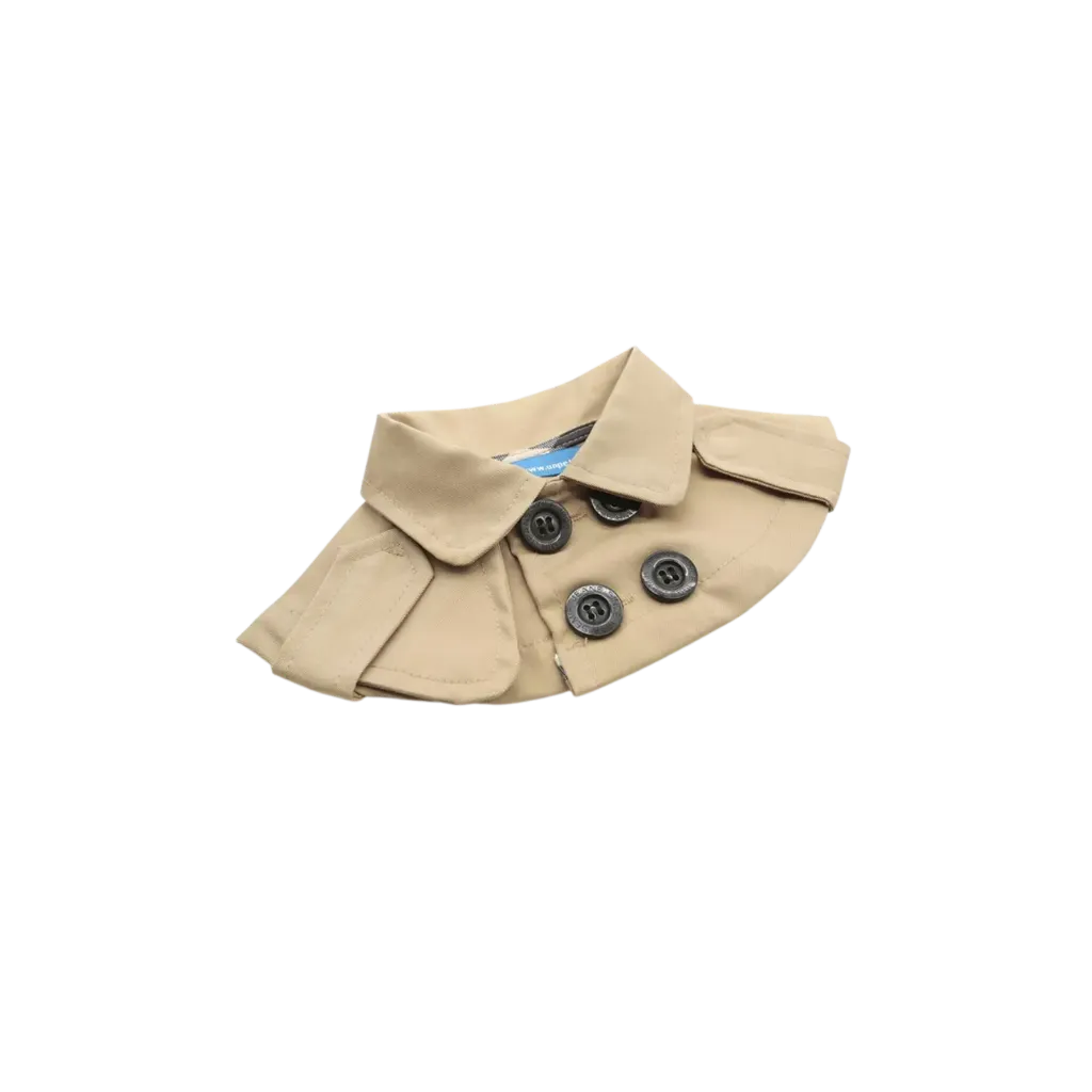 Myornament Trench Coat-Style Pet Cape - Khaki