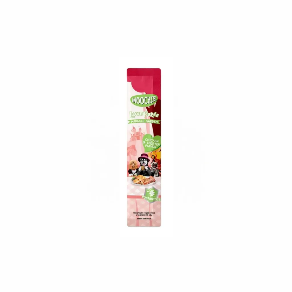 Moochie Love Puree Lickable Dog Treat - 15gx5