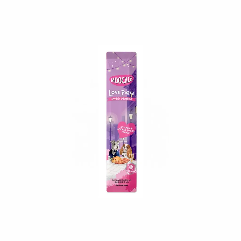 Moochie Love Puree Lickable Dog Treat - 15gx5