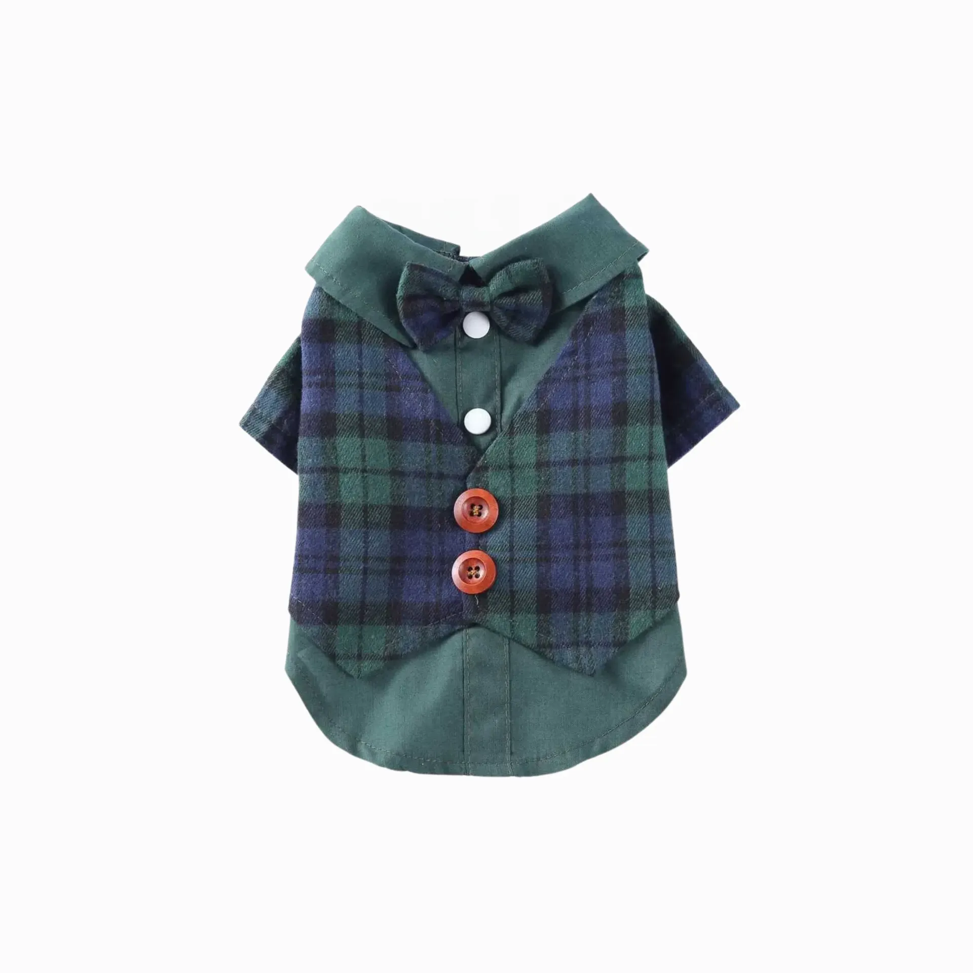 Penny Paws Parisian Pet Scottish Plaid Dog Tuxedo